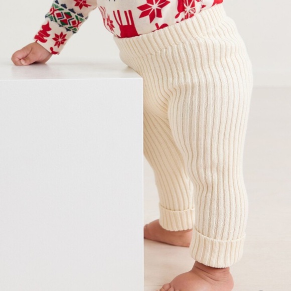 Hanna Andersson Baby Sweater Leggings in Ecru - Picture 1 of 4